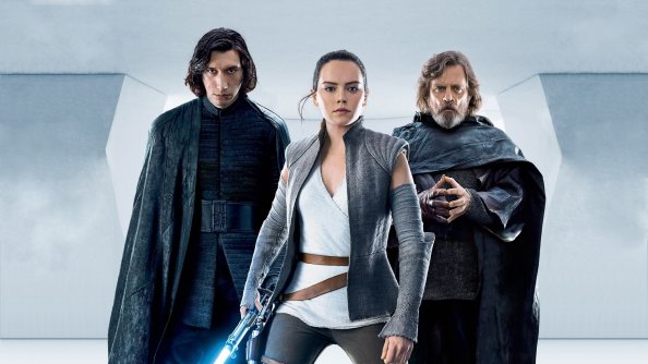 Kylo Ren Rey Luke Skywalker In Star Wars The Last Jedi