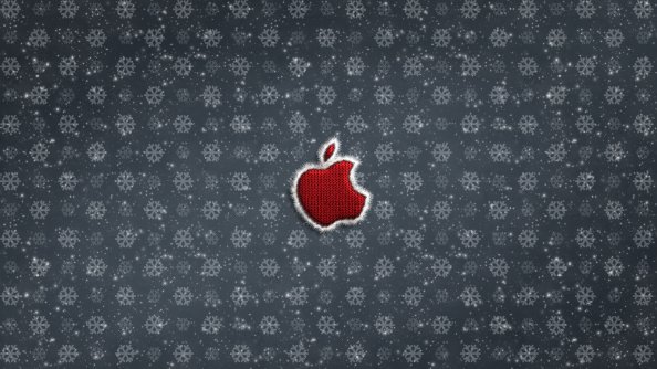 Apple Logo Christmas Celebrations 4k