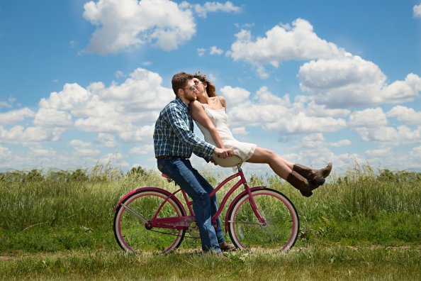 Couple Bike Romantic
