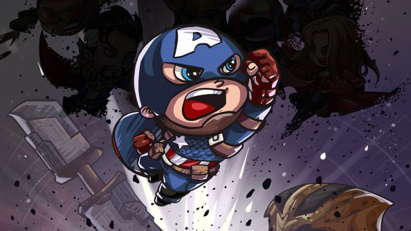 Captain America Little Art