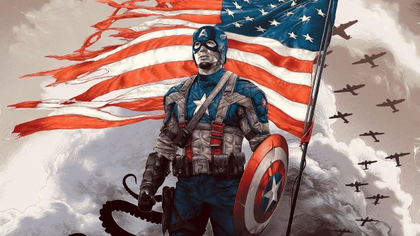4k Captain America Hero