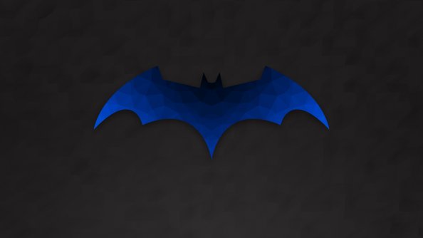 Low Polygon Batman Logo