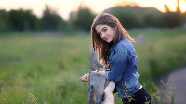 Portrait Of A Young Beautiful Girl 4k