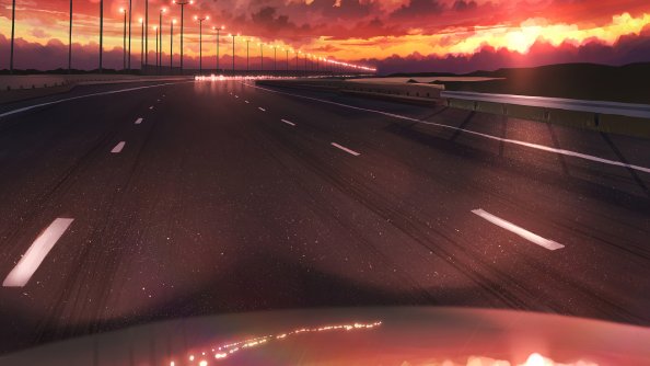 Drive To The Sunset 4k