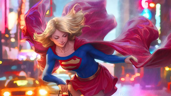 Supergirl On Walk 4k