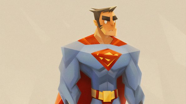 Superman Fun Art 4k