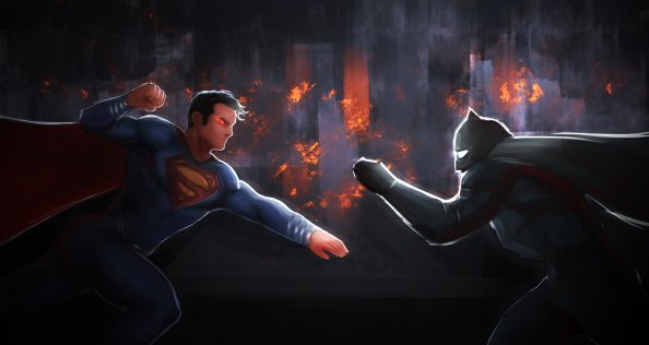 Superman And Batman 5k Artwork