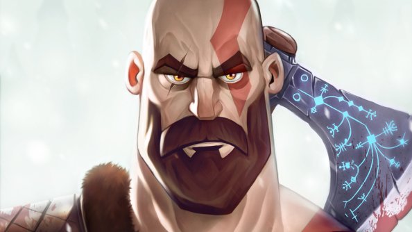 Kratos God Of War Illustration