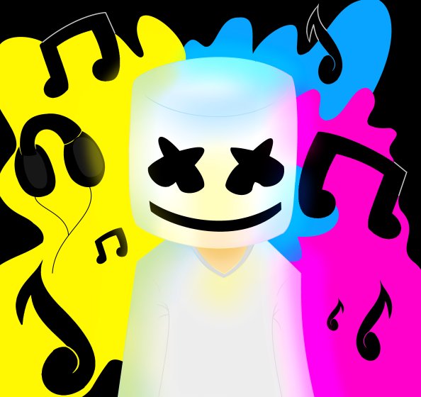 Marshmello Colorful 5k