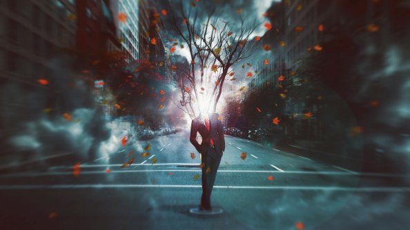 Horror Exploded Head Fantasy Art 4k