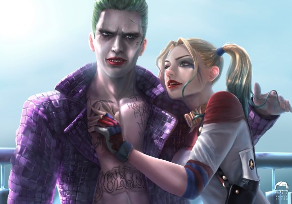 Joker And Harley Quinn 8K Artwork