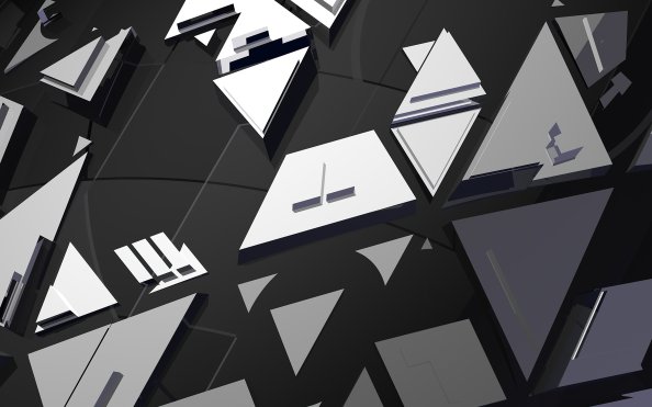 Dark Mirrors Abstract 4k