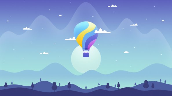 Air Balloon Journey Minimal 4k