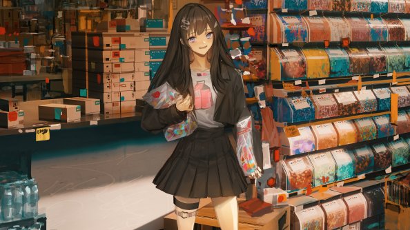 Anime Girl Grocery Store Meme 8k