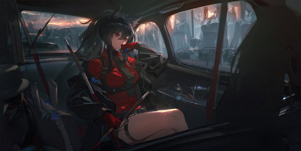 Texas Arknights Anime Girl