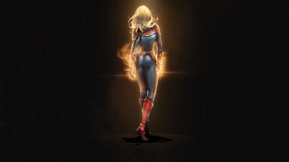 Captain Marvel 4k Walking