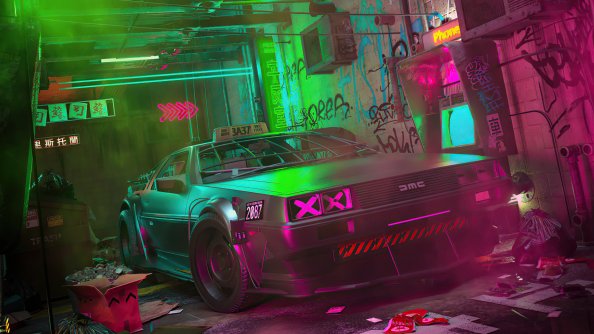 Cyber De Lorean 4k