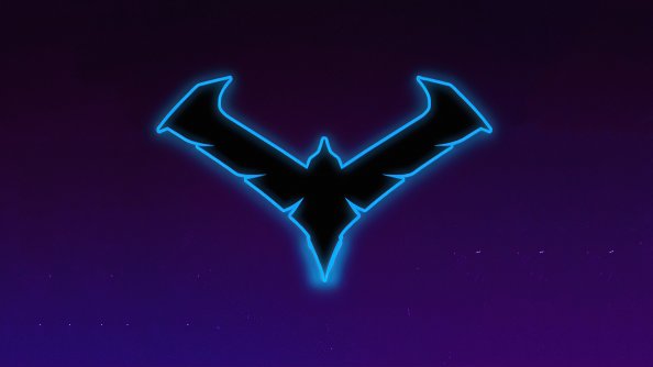 Nightwing Gotham Knights Minimal Logo 4k