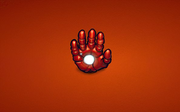 Iron Man Hand Minimal 4k