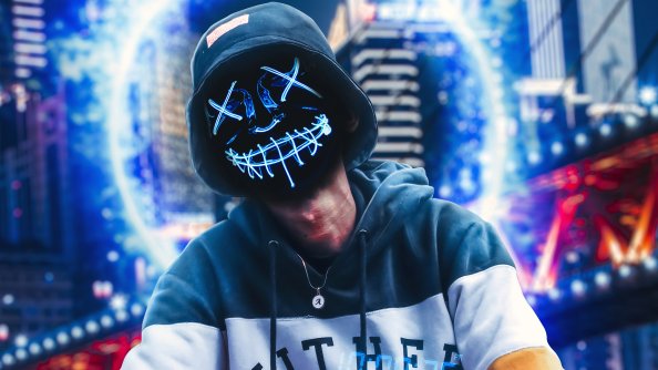 Cool Guy With Camera In City 4k