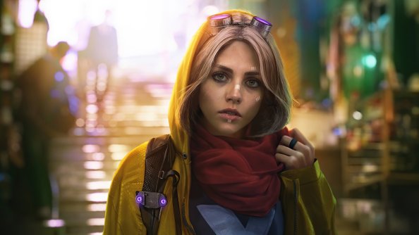 Scifi Girl Up For The Day