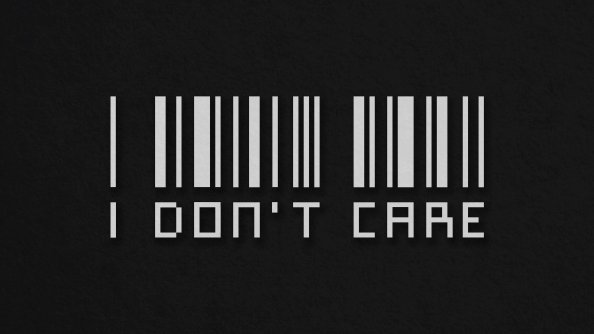 I Dont Care Barcode 4k
