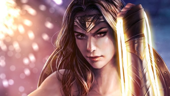 Wonder Woman Paint Artwork