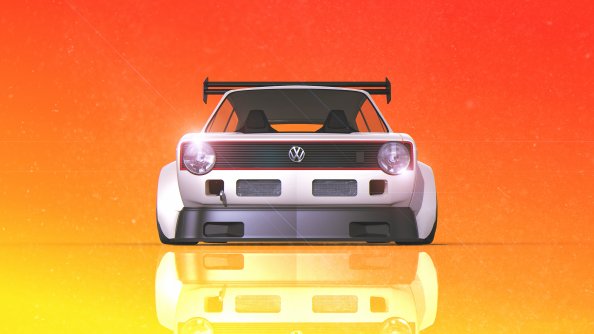 Volkswagen Golf Gti Digital Art 4k