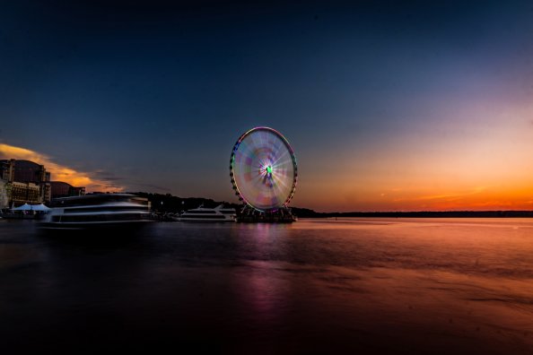 Longexposure Beautiful Ferris Wheel 5k