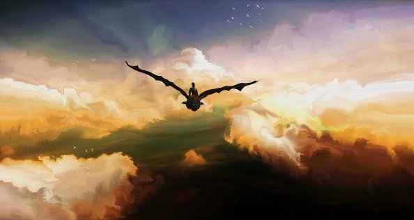 Hiccup And Toothless Artwork 5k
