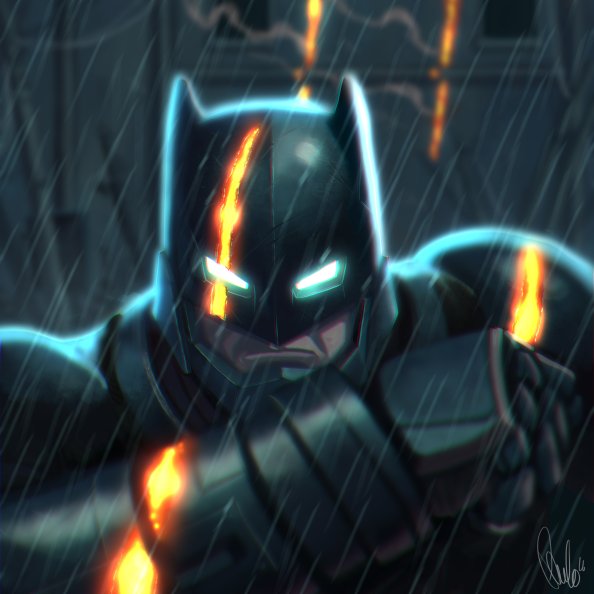 Batman Digital Artwork 4k