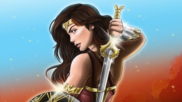 Wonder Woman God Killer Sword 4k
