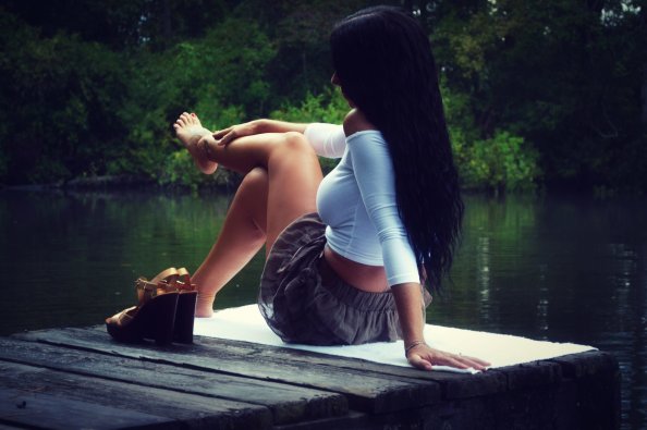 Girl Outdoor Model