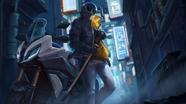 Biker Ninja Sword 4k