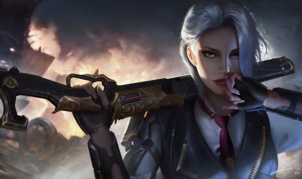 Ashe Overwatch Game Art 4k