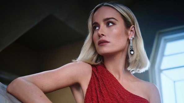 Brie Larson Red Dress 4k