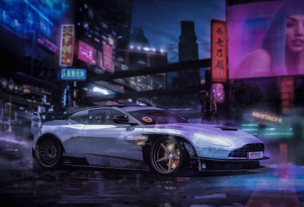 Cyberpunk Car Art