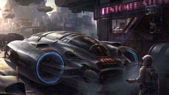 Scifi Vehicle Science Fiction Concept Art 5k