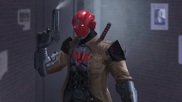 Red Hood Gun Up 4k