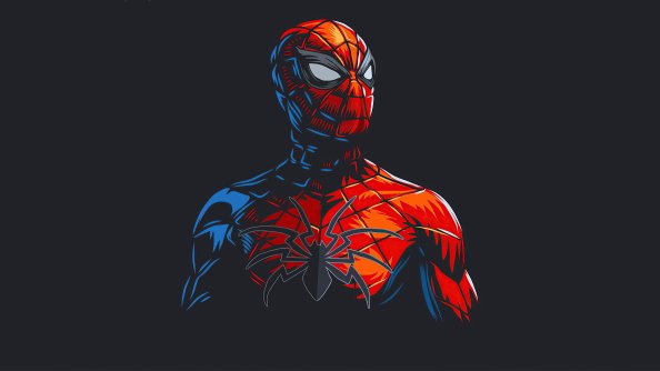 Spider Man Red Minimalism