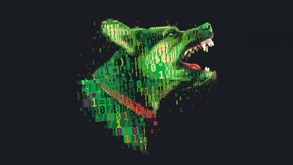 Dog Diigtal Art Numbers Codes 4k