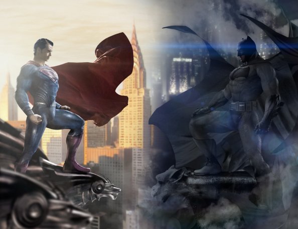 Batman Vs Superman Day Vs Night Art