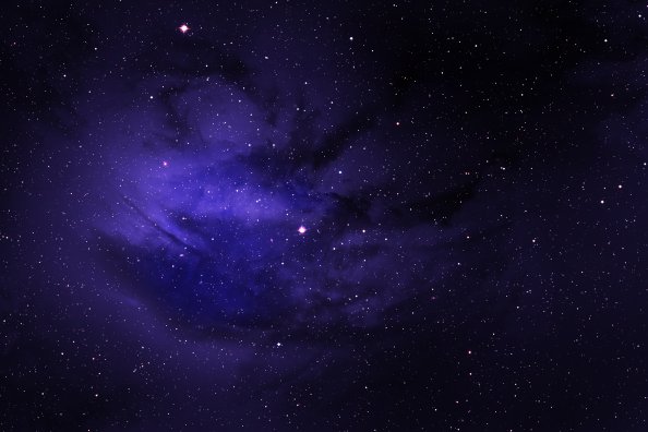Space Stars Purple Sky