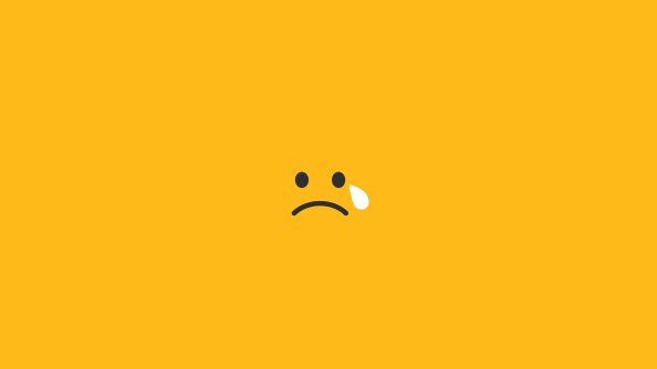 Sad Tears Smiley Minimalism 4k