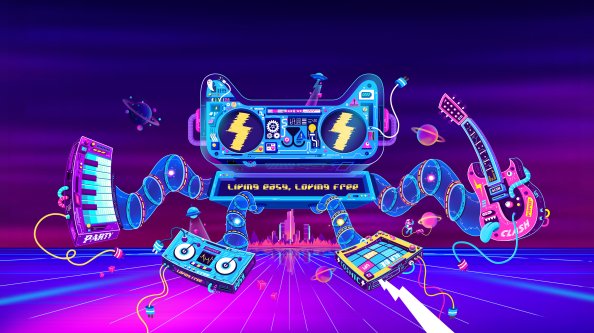 Game Colorful Graphic Illustration Design