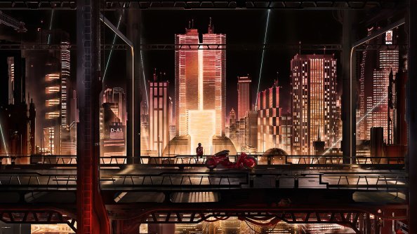 Anime City Scape 4k