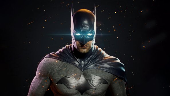 Batman Glowing Eyes Darkness 4k