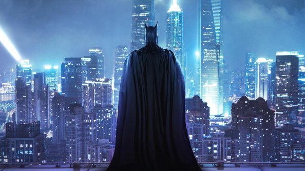 Batman Standing On The Rooftop