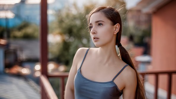 Gorgeous Brunette 4k