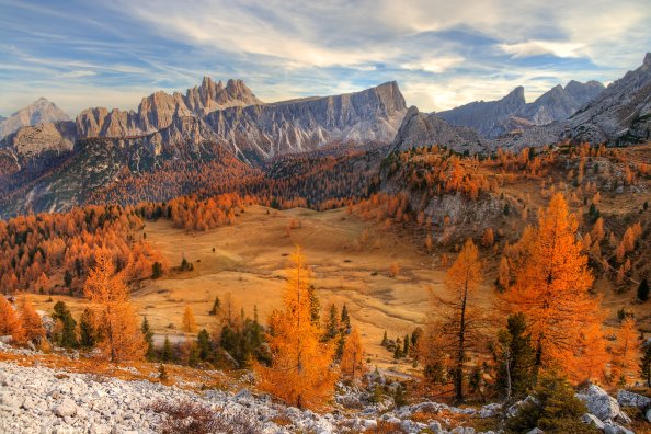Dolomites Mountains Landscape